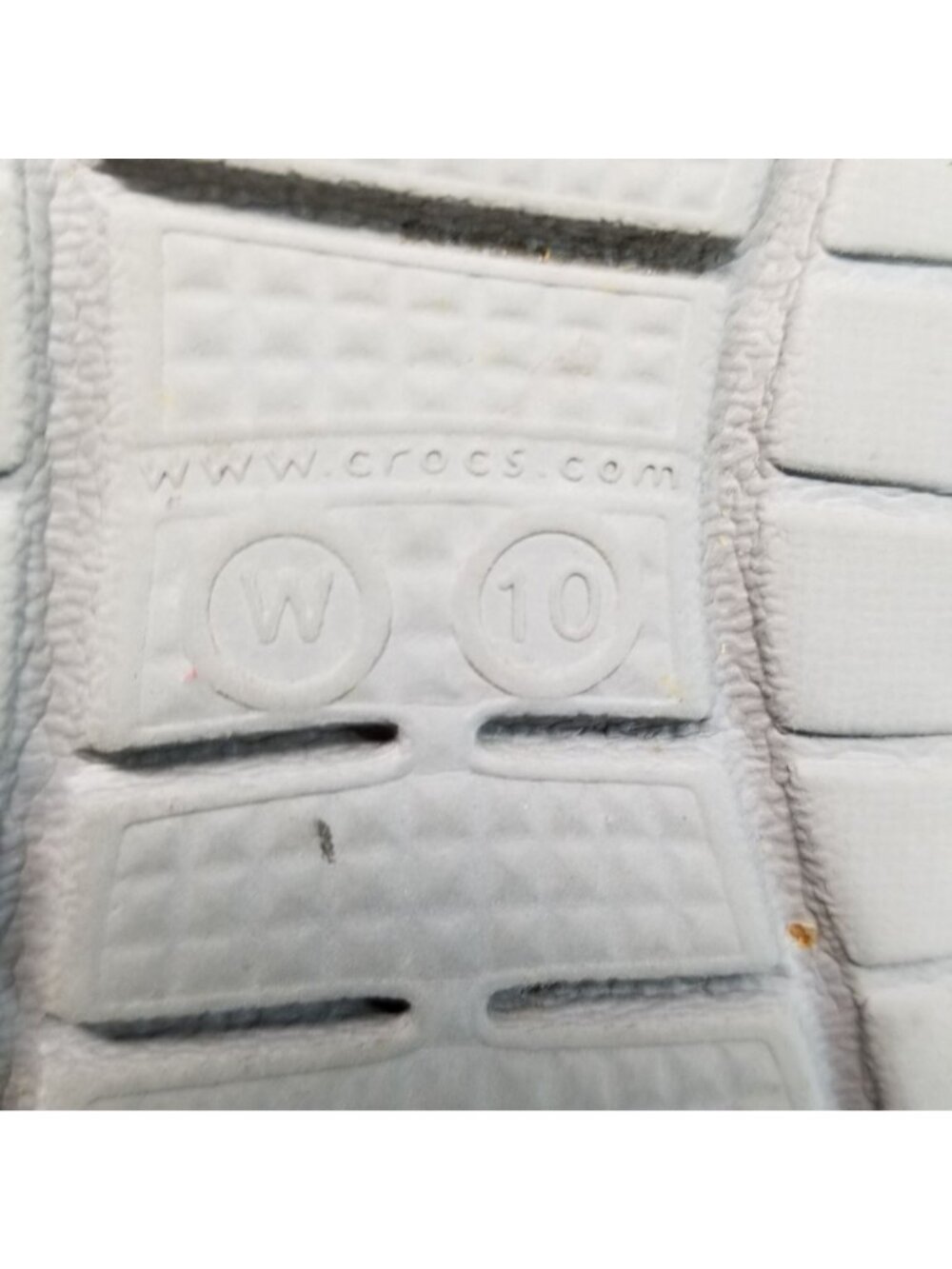Crocs Shoes Women Size 10 Gray Strappy Ankle Strap Sandals *Read* - Picture 10 of 12